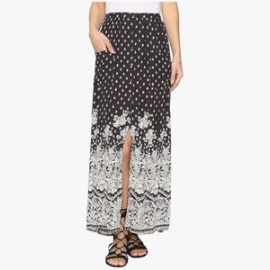 BILLABONG High Waisted Maxi Skirt with Patch Pockets
